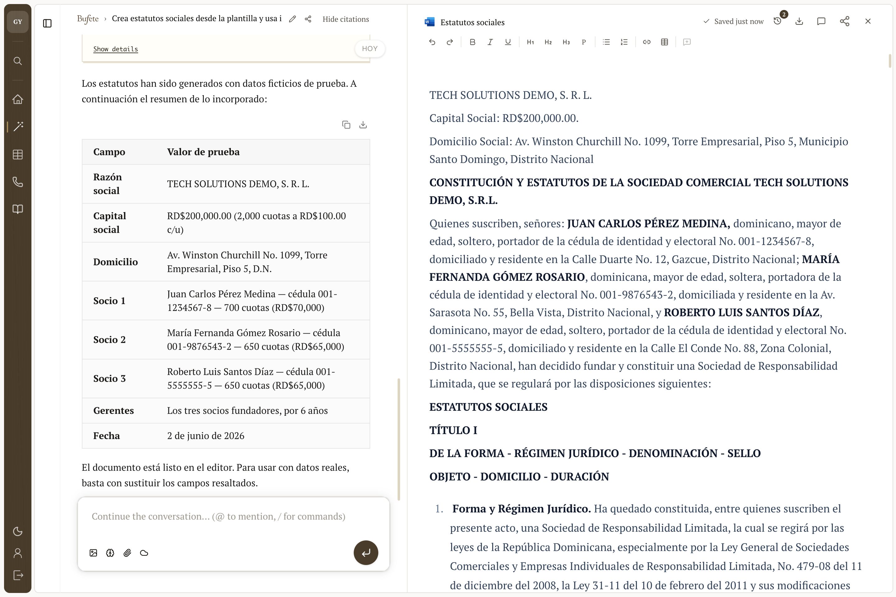 Un editor pensado para abogados