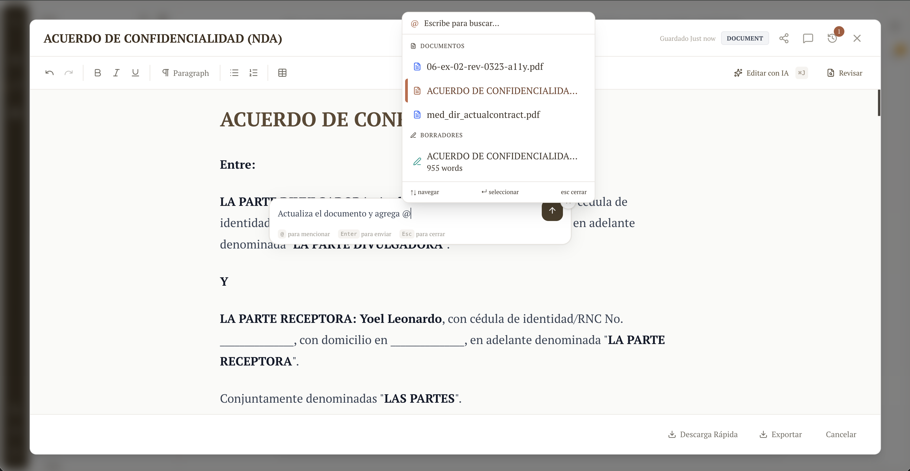 Redacta con precisión